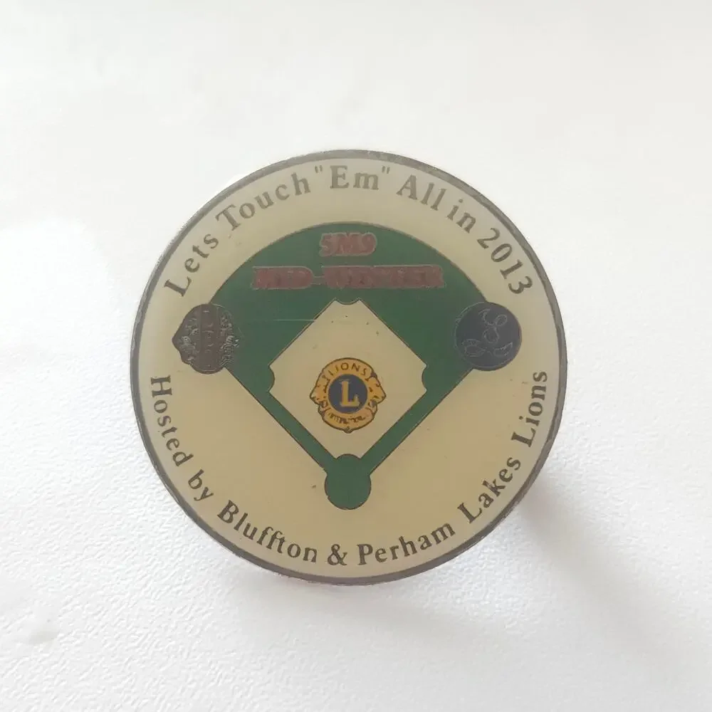 2013 Lions Club 5M9 Mid-Winter Bluffton Perham Lakes MN Baseball Trading Pin